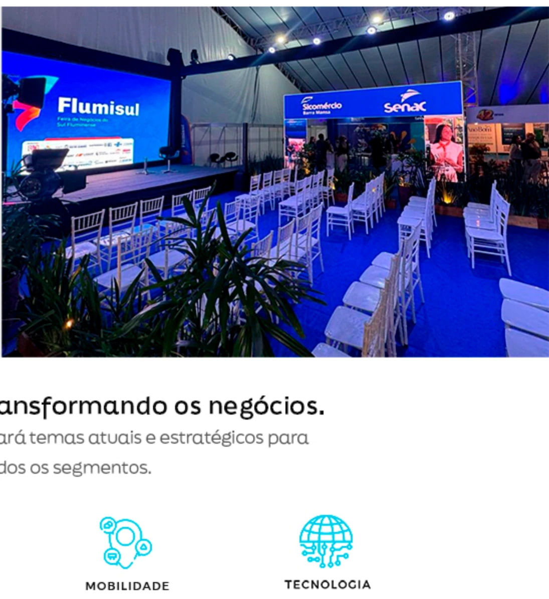 Palco e auditório da Flumisul